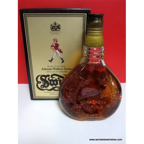 Johnnie Walker SWING Whisky 750ml OLD Bottle RARE Box